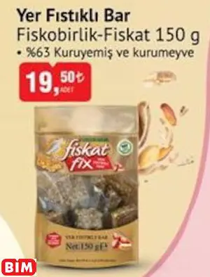 FİSKOBİRLİK-FİSKAT  YER FISTIKLI BAR